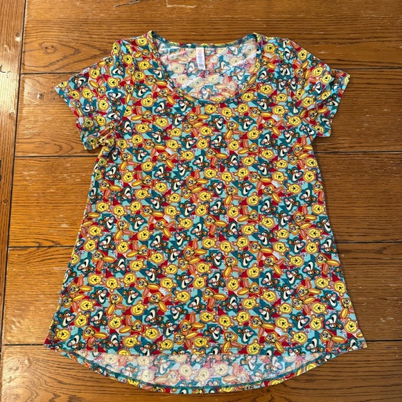 LuLaRoe Tops - Colorful women’s Winnie the Pooh,‎ size, medium, LulaRie Graphic T-Shirt